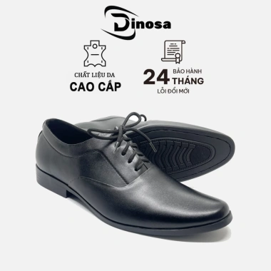 Giày Tây Nam DINOSA D207 mũi nhọn da cao cấp, đế cao su đúc, chỉ khâu chắc chắn, Bảo hành 12 tháng 10