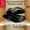 Giày tây nam K118 da bò nhập khẩu cao cấp, công sở màu đen, thủ công thượng hạng - Giá 1.092.000₫
