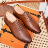 Giày Tây Nam Oxford 169 Nâu POLYTINO Da Bò Đế Gỗ Cao Cấp - Giá 1,250,000 VNĐ 2