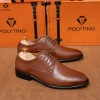 Giày Tây Nam Oxford 169 Nâu POLYTINO Da Bò Đế Gỗ Cao Cấp - Giá 1,250,000 VNĐ 5