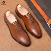 Giày Tây Nam Oxford 169 Nâu POLYTINO Da Bò Đế Gỗ Cao Cấp - Giá 1,250,000 VNĐ 7