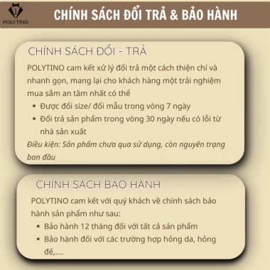 Giày Tây Nam Oxford 192 POLYTINO Da Bò – Đế Phíp, Buộc Dây, BH 12 Tháng, 1.6 triệu