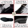 Giày tây nam vân da cá sấu SAHA123 size 45-48, đen bóng, không dây, công sở Hàn Quốc 3
