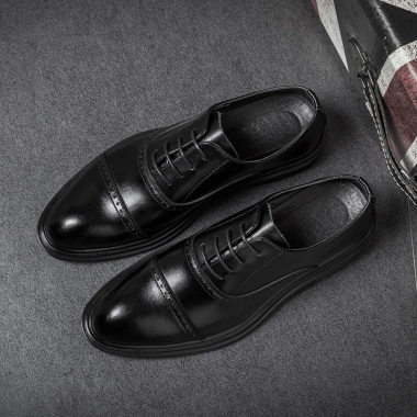 Giày Tây Oxford Nam Da Bò Nguyên Tấm Đế Cao 4cm Lịch Lãm - Sang Trọng, Giá 592k