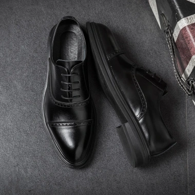 Giày Tây Oxford Nam Da Bò Nguyên Tấm Đế Cao 4cm Lịch Lãm - Sang Trọng, Giá 592k 5 Giày Tây Oxford Nam Da Bò Nguyên Tấm Đế Cao 4cm Lịch Lãm - Sang Trọng, Giá 592k 5