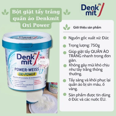 Giấy Tẩy Trắng Quần Áo Denkmit 20 Tờ - Washe Weiss Nội Địa Đức, Giá chỉ 55.000₫