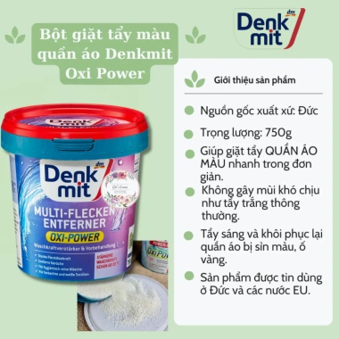 Giấy Tẩy Trắng Quần Áo Denkmit 20 Tờ - Washe Weiss Nội Địa Đức, Giá chỉ 55.000₫