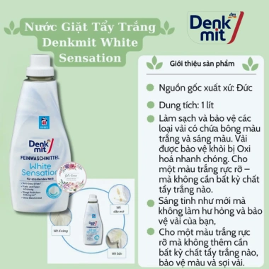 Giấy Tẩy Trắng Quần Áo Denkmit 20 Tờ - Washe Weiss Nội Địa Đức, Giá chỉ 55.000₫