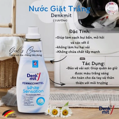 Giấy Tẩy Trắng Quần Áo Denkmit 20 Tờ - Washe Weiss Nội Địa Đức, Giá chỉ 55.000₫