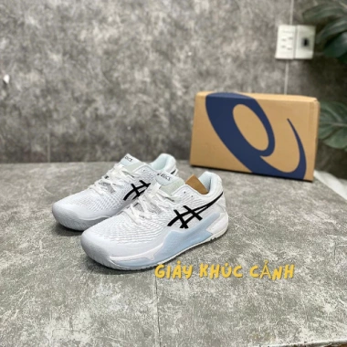 Giày Tennis Asics Gel Resolution 9 Trắng Đen – Đệm êm, Bám Đường tốt, Giá ưu đãi 1.250.000₫ 2