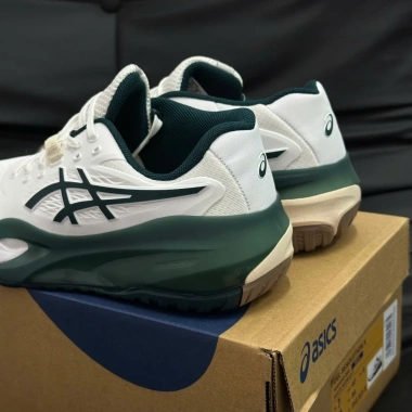 Giày Tennis Pickleball Asics Gel X Saxon Green - Ổn Định, Thoáng Khí, 1.75tr