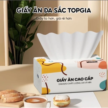 Giấy Tết 2.026 Thùng 20 gói Top Gia – Giấy ăn 4 lớp vân 4D mềm mịn, chỉ 100.000 4