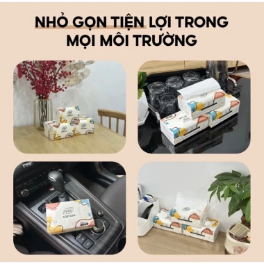 Giấy Tết 2.026 Thùng 20 gói Top Gia – Giấy ăn 4 lớp vân 4D mềm mịn, chỉ 100.000 6