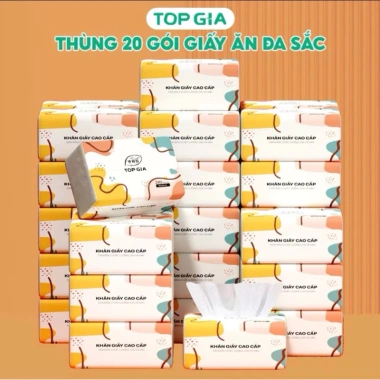 Giấy Tết 2.026 Thùng 20 gói Top Gia – Giấy ăn 4 lớp vân 4D mềm mịn, chỉ 100.000 9