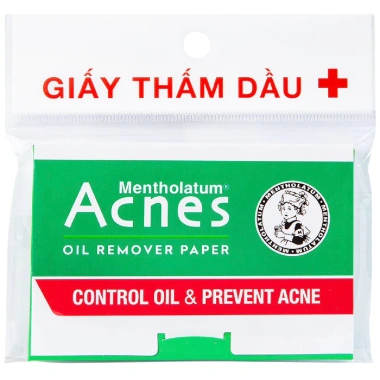 Giấy thấm dầu Acnes Oil Remover Paper 100 tờ - Kiểm soát nhờn, ngăn ngừa mụn, giá chỉ 50.000 VND Giấy thấm dầu Acnes Oil Remover Paper 100 tờ - Kiểm soát nhờn, ngăn ngừa mụn, giá chỉ 50.000 VND