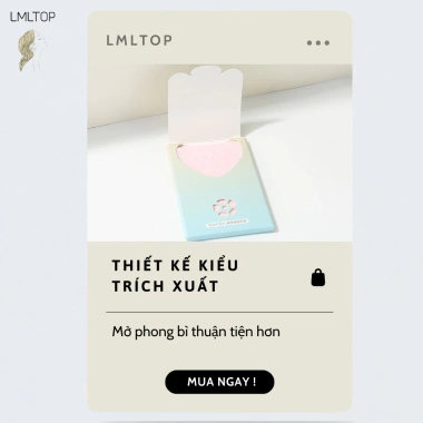 Giấy thấm dầu hoa hồng LMLTOP 80 miếng - Thấm hút nhanh, làm sạch da dầu, giá chỉ 18.200đ 7 Giấy thấm dầu hoa hồng LMLTOP 80 miếng - Thấm hút nhanh, làm sạch da dầu, giá chỉ 18.200đ 7