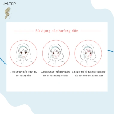 Giấy thấm dầu hoa oải hương LMLTOP 80 miếng - Hút dầu và mồ hôi nhanh, không khô da, giá chỉ 25.776đ 7
