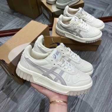 Giày Thể Thao Asics Court MZ Cream Black Gum Nam Nữ Đế Cao Su Nguyên Khối 3