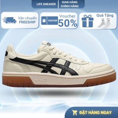 Giày Thể Thao Asics Court MZ Unisex – White Black, Cao Cấp, êm đẹp, Giá 1,100,000 VND
