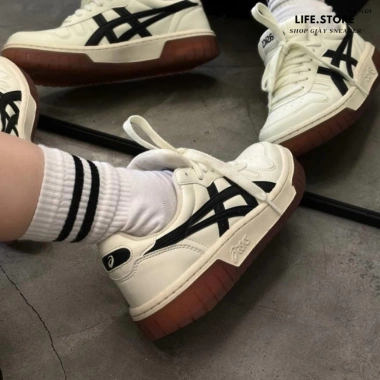 Giày Thể Thao Asics Court MZ Unisex – White Black, Cao Cấp, êm đẹp, Giá 1,100,000 VND