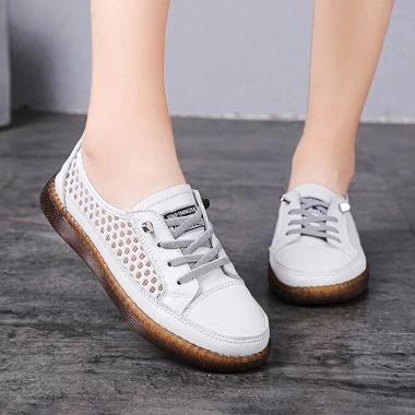 Giày Thể Thao Da Bò Nữ Thoáng Khí Mùa Hè AG247 Sneaker Cá Tính Dễ Phối Đồ Giá 394.020 VND 3 Giày Thể Thao Da Bò Nữ Thoáng Khí Mùa Hè AG247 Sneaker Cá Tính Dễ Phối Đồ Giá 394.020 VND 3