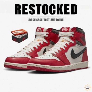Giày Thể Thao JD1 Retro High Chicago Đỏ Trắng Cao Cổ - Giá 450k Clever Man Store