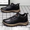 Giày thể thao nam Sneaker da viền chỉ, đế kẹp - làm việc, dạo phố, leo núi K24 giá 220.000 2