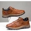 Giày thể thao nam Sneaker da viền chỉ, đế kẹp - làm việc, dạo phố, leo núi K24 giá 220.000 3