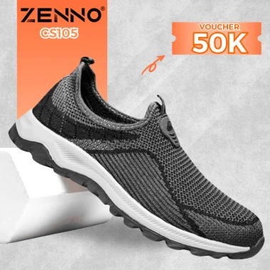 Giày Thể Thao Nam TRI ÂN CS105 ZENNO Sợi Vải Thoáng Mát Đế Cao Su Bám Chắc Êm Nhẹ Xám