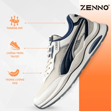 Giày Thể Thao Nam ZENNO CS106 Da Cao Cấp, Đế Cao Su Non Êm Nhẹ, Bền Bỉ - 670.000đ 5 Giày Thể Thao Nam ZENNO CS106 Da Cao Cấp, Đế Cao Su Non Êm Nhẹ, Bền Bỉ - 670.000đ 5