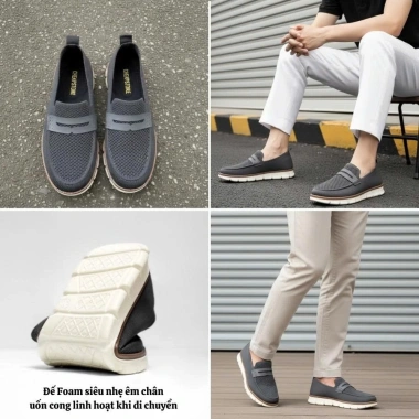 Giày Thể Thao Nam Zenno CS287 - Sợi Vải Thoáng Mát, Đế Cao Su Nguyên Khối, Bám Chắc, Êm Nhẹ Đi Bộ Giá 370.000 VND