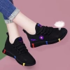 Giày Thể Thao Nữ Bông Thoáng Lỗ Cúc Free Ship - 2 Màu Đỏ/Tím Giá Rẻ 590k