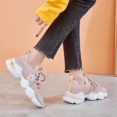 Giày Thể Thao Nữ Cổ Chun Hoa Cúc Gót Đế Siêu Êm - 3 Màu Free Ship - 700.000 8