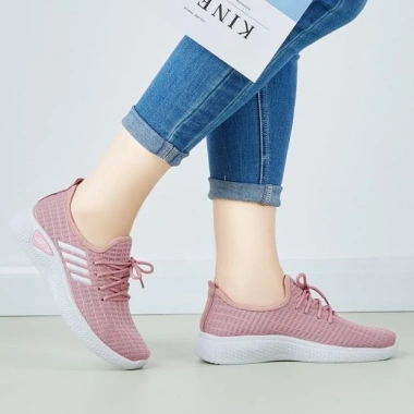 Giày thể thao nữ dây buộc 4 màu, đế 3cm đa năng: đi bộ, bóng chuyền, tập luyện - 55.000đ 6