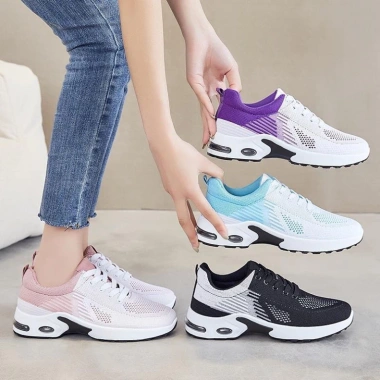 Giày Thể Thao Nữ Đế Đệm Khí Thoáng Mát, Tăng Chiều Cao Thời Trang, Tiện Lợi 2