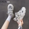 Giày Thể Thao Nữ Dyorr Trắng Xám Dây Kẻ Kép 2.021 Free Ship Giá 758.000 3