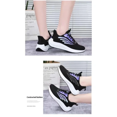Giày Thể Thao Nữ Tăng Chiều Cao – Sneaker Phối Màu Chạy Bộ – Giày Dép RIO – Giá Chỉ 145.000đ
