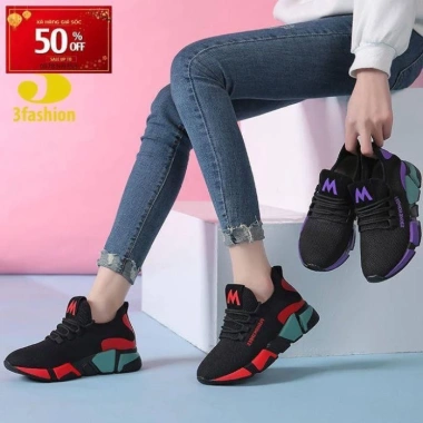 Giày Thể Thao Nữ Vải Cao Cấp Nhẹ Êm Đế Nhiều Màu FreeShip Giá 700k Tặng Nước Hoa
