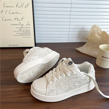 Giày Thể Thao Original Girl Beige Nữ Ins Mùa Đông - Phối Trắng, Giá 589.530₫