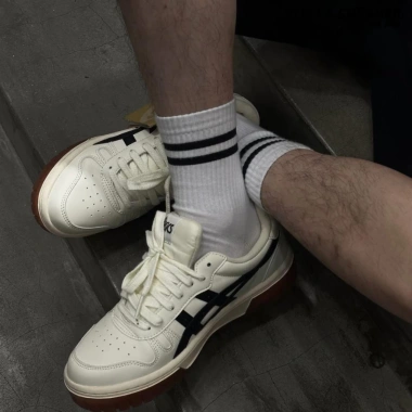 Giày Thể Thao Sneaker Asics Court MZ Cream Black Gum Best Quality - Giá 1.15 Triệu 7