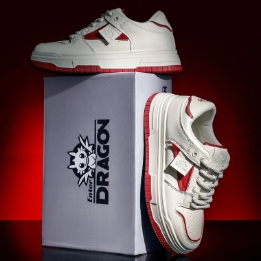 Giày thể thao sneaker nam nữ Enter Dragon De Monaco White Red 2.026 Tăng 1 size chỉ 427.000₫