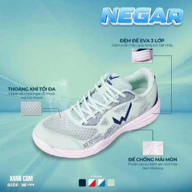 Giày Thể Thao WIKA NEGAR Độ êm tăng bám chắc bền bỉ đa môn giảm giá 599k 3