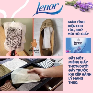 Giấy thơm Lenor Đức 34 tờ - Thơm lâu cho tủ và máy sấy, giá 60.000 VND 7