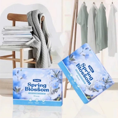 Giấy thơm Okisir 40 tờ - Loại bỏ mùi ẩm mốc, làm mềm vải, dùng cho máy sấy và tủ đồ, giảm giá 20% chỉ 49.950₫