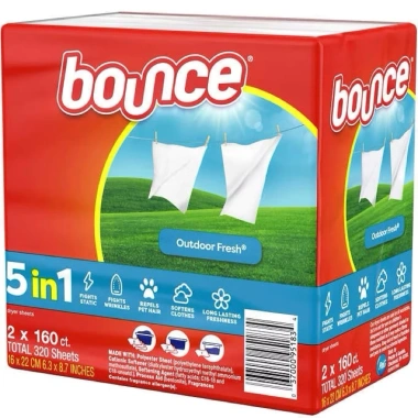 Giấy Thơm Quần Áo Bounce 320 Tờ Nguyên Hộp - Loại Bỏ Mùi Ám Mốc, Giá 159.000 6