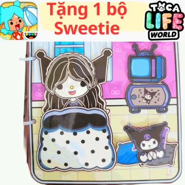 Giấy Thủ Công Búp Bê Toca Boca cho Bé Gái - Quite Book Trí Tuệ Đa Chủ Đề, Giá 129.000 6