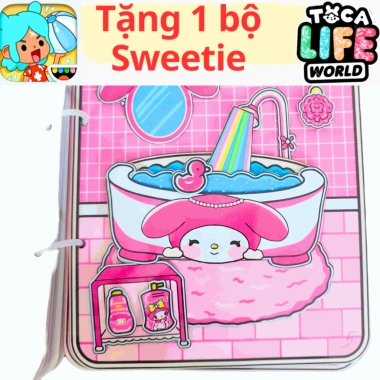 Giấy Thủ Công Búp Bê Toca Boca cho Bé Gái - Quite Book Trí Tuệ Đa Chủ Đề, Giá 129.000 8