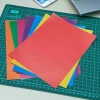 Giấy thủ công keo dán 17x21cm - Xấp 7 màu, giá ưu đãi 8.000đ
