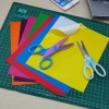 Giấy thủ công keo dán 17x21cm - Xấp 7 màu, giá ưu đãi 8.000đ 2