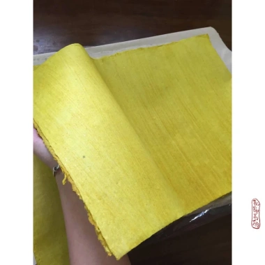 Giấy Thư Pháp Gia Phả Màu Vàng - Giấy Dó Truyền Thống Handmade, Miễn Phí Vận Chuyển, Giá Ưu Đãi 24.420₫ 10